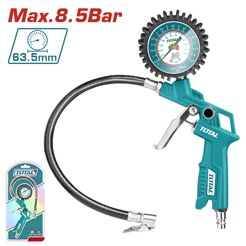 فرد عيار هواء مع ساعه TOTAL TAT11601 Air tire inflating gun