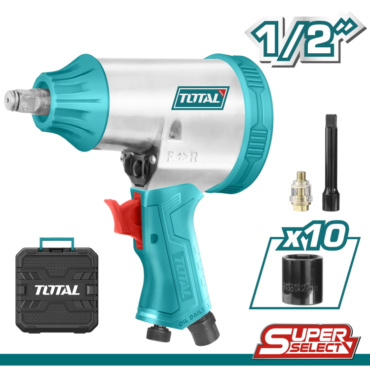 درل بناشر هواء 1/2" TOTAL TAT41125 Air impact wrench