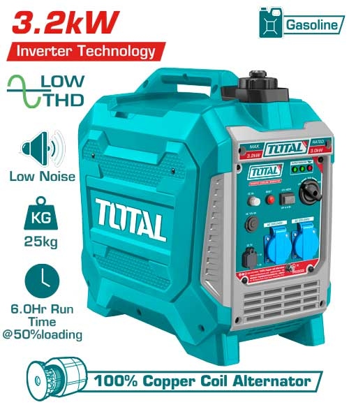 Total TP535006 Inverter gasoline generator   مولد بنزين صامت 3.3 كيلو واط انفيرتر