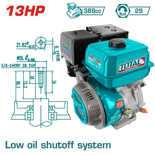 Total TGEN1881 Gasoline engine ماتور 13 حصان