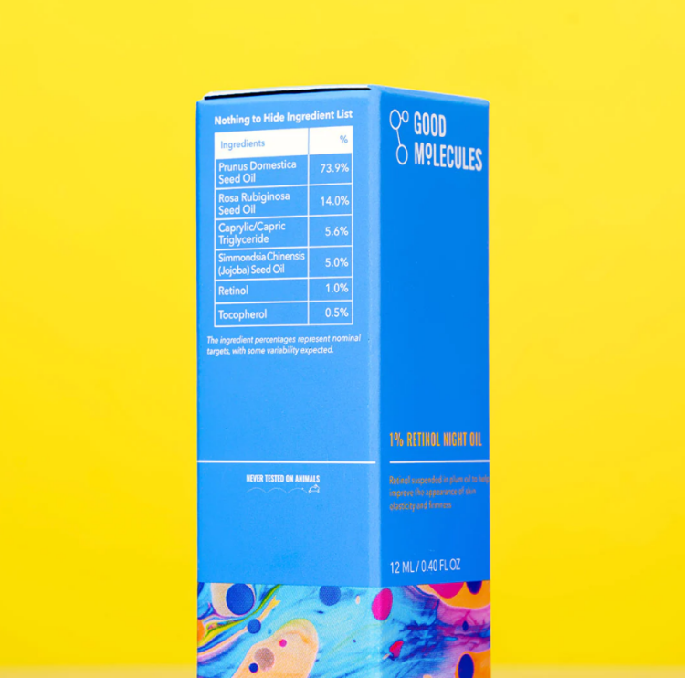 Good Molecules, 1% Retinol Night Oil - زيت الريتينول بتركيز 1%