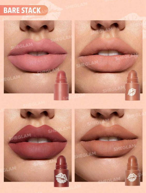 Sheglam, Mega Lip Stacks-Pink-Petal Stack