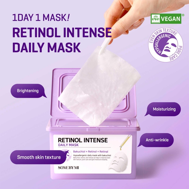 Some By Mi Retinol Intense Daily Mask ماسك الريتنول لترطيب وشد البشرة 