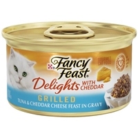 fancy feast delights tuna&cheddar cheese grilled in gravy 