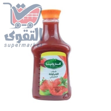 كارولينا شراب الفراولة الطبيعي 1.7 لتر