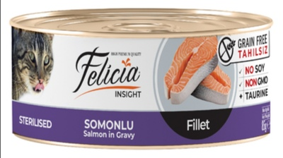 Felicia wet  sterilised salmon 85 g