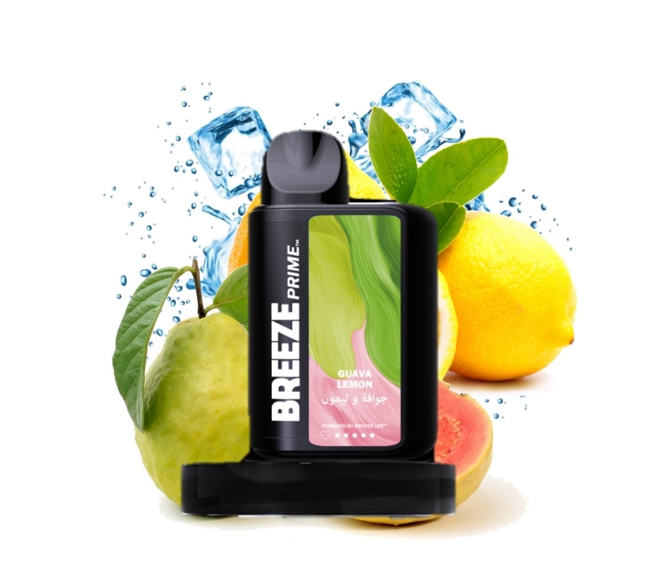 BREEZE PRIME Gauva Lemon, 6000 Puff, Disposable Vape  