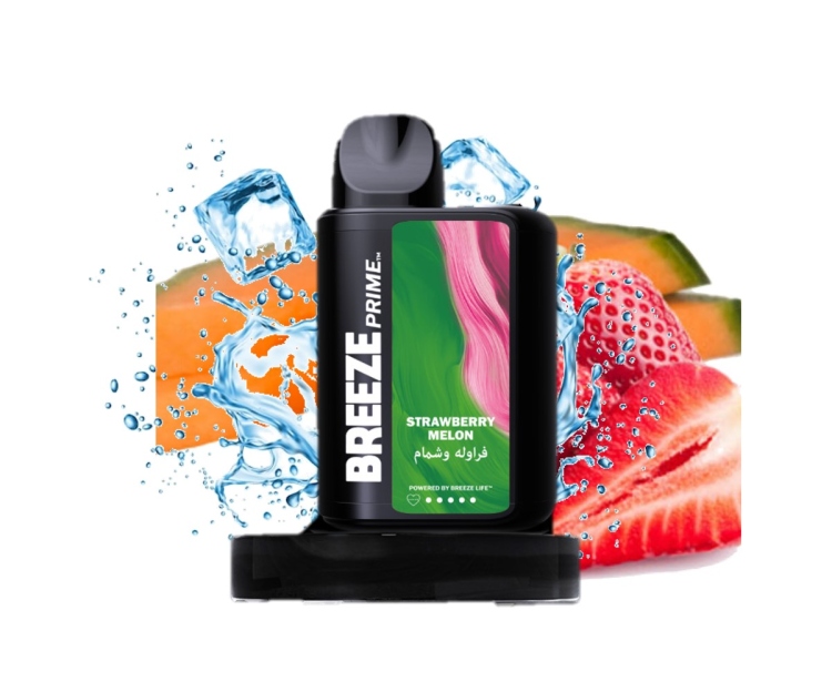 BREEZE PRIME Strawberry Melon, 6000 Puff, Disposable Vape 