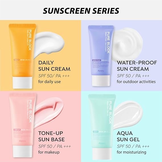 A'PIEU - Pure Block Tone-Up Sun Base SPF50+ PA+++ /50ml