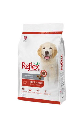 reflex puppy food beef&rice 3kg