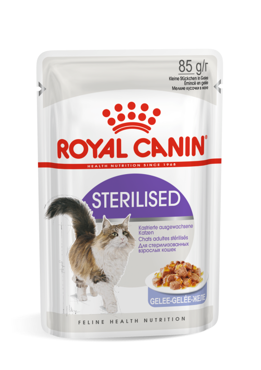 royal canin wet food for sterilised cats (in jelly)