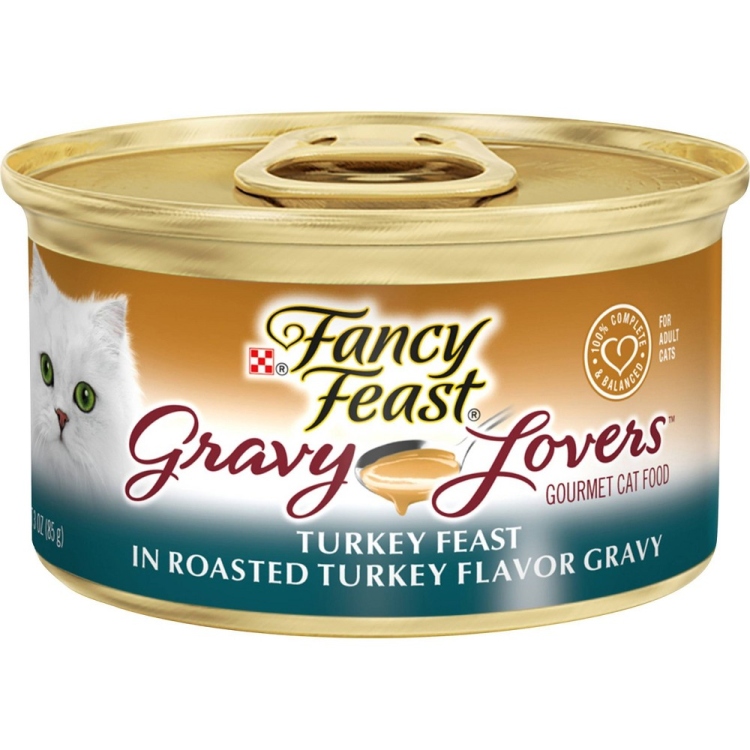 fancy feast turkey in roasted turkey flavor gravy