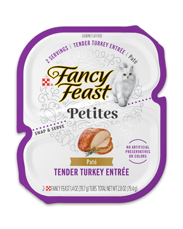 fancy feast petites tender turkey entree pate