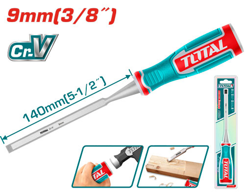 سنسيل خشب TOTAL THT4196 Wood chisel9mm*140mm