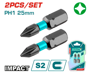 Total TACIM71PH125 راسية درل مصلب عدد 2 PH1-25mm
