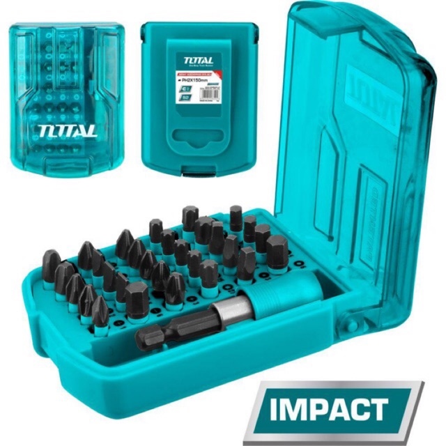  Total  TACSD18306  30pcs 25mm Impact screwdriver bits set