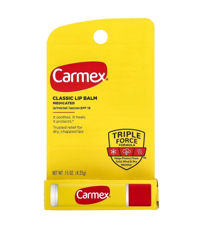 Carmex  Classic Lip Balm Medicated Spf 15 