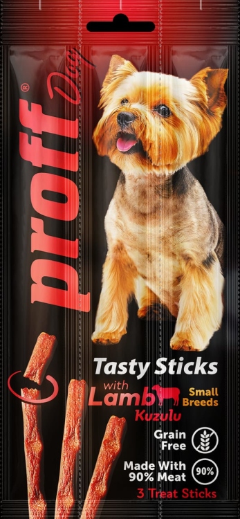 PROFF DOG TREAT LAMB STICKS 3 STICKS