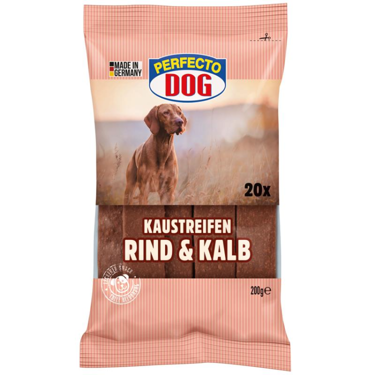 Perfecto Dog Strips of 20 Rind 200gm