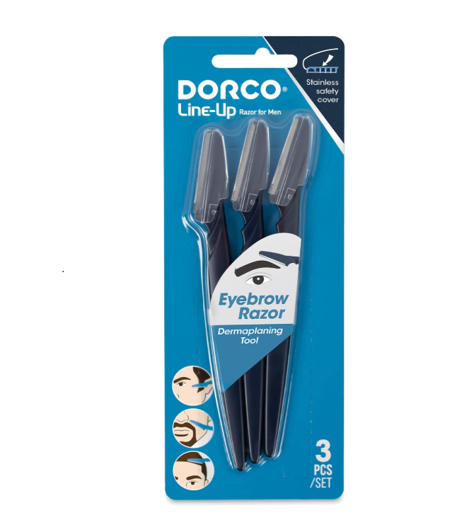 DORCO, Line-Up Razor for Men (1 Packet- 3Pcs)