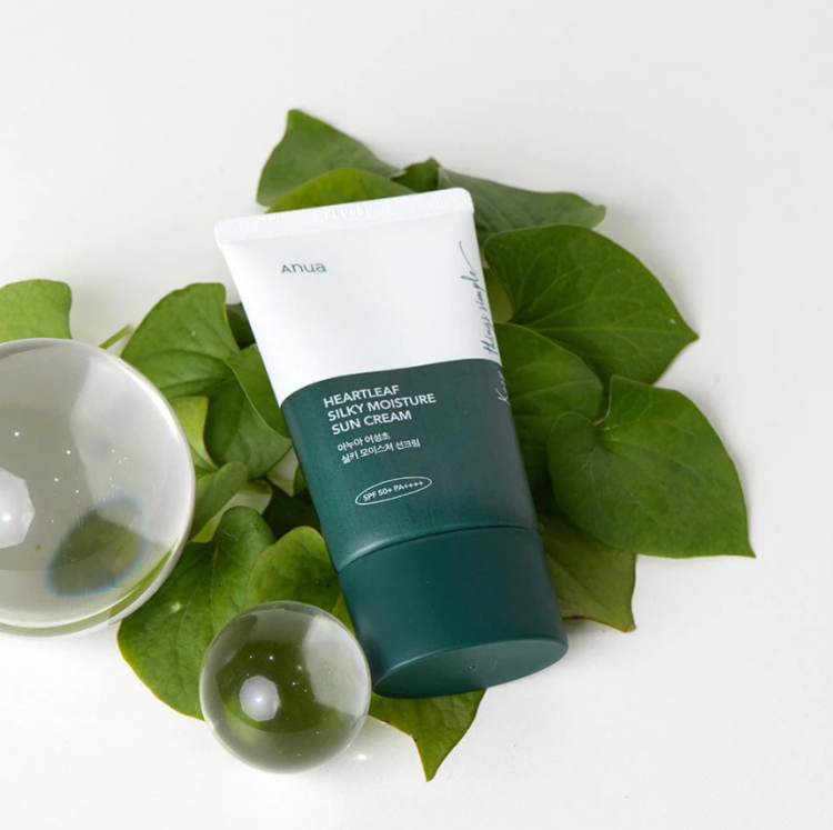 Anua, Heartleaf Silky Moisture Sun Cream