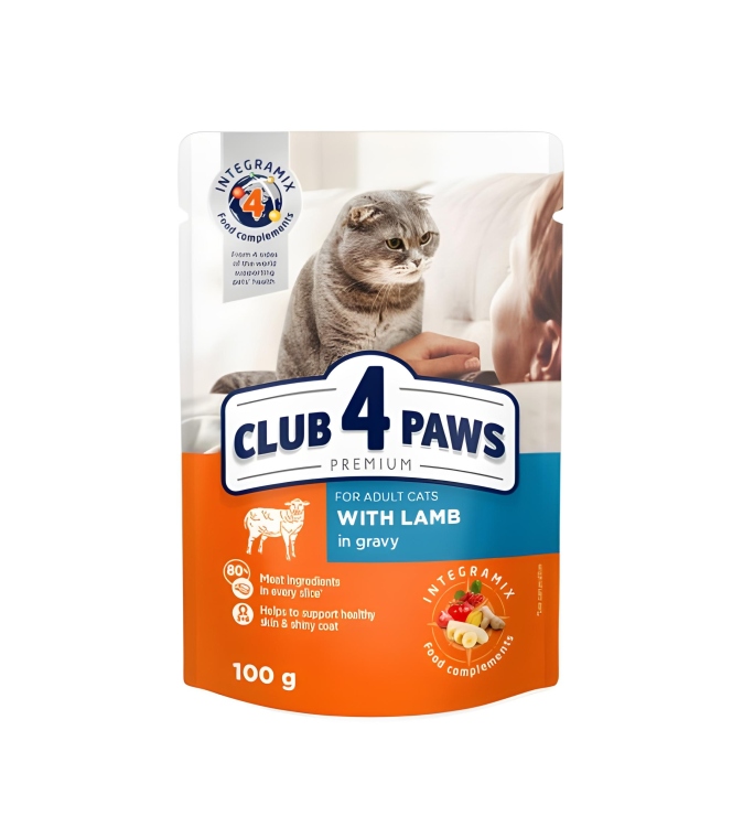 Club 4 paws ويت فود بلحم الحَمل بالمرق 