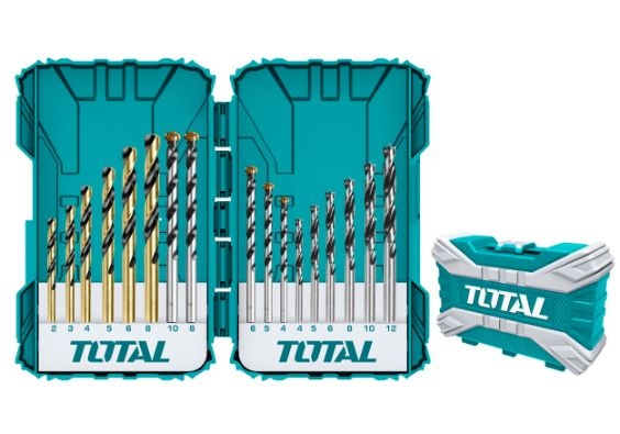 طقم ريش حجر/حديد/خشب 16 قطعه TOTAL TACSDL11601