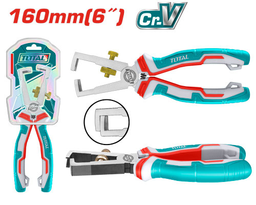 عرايه اسلاك TOTAL THT25616 WIRE STRIPPING PLIER 160MM