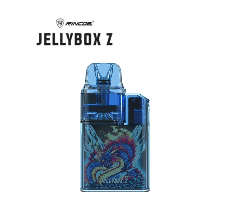 RINCOE JELLYBOX Z Pod System , Rechargeable, Refillable, Vape Device, Assorted Colors 
