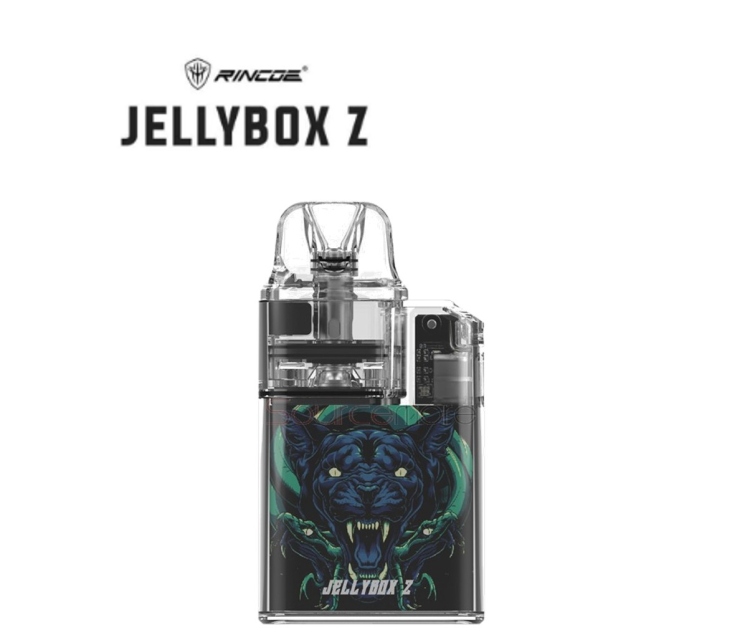 RINCOE JELLYBOX Z Pod System , Rechargeable, Refillable, Vape Device, Assorted Colors 