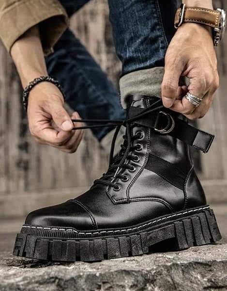 High-top Motorcycle Tooling Boots