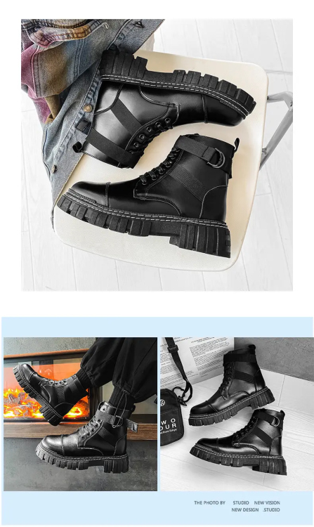 High-top Motorcycle Tooling Boots