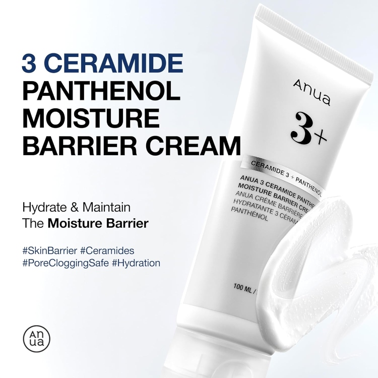 Anua 3 Ceramide Panthenol Moisture Barrier Cream كريم انوا المرطب والمرمم للبشرة 