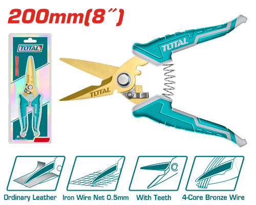 مقص الكتروني 8" TOTAL THT118871 Electrician's Scissors