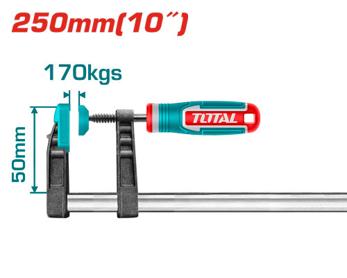 مربط نجارين 50*25 ملم TOTAL THT1320503 F clamp 50x250mm