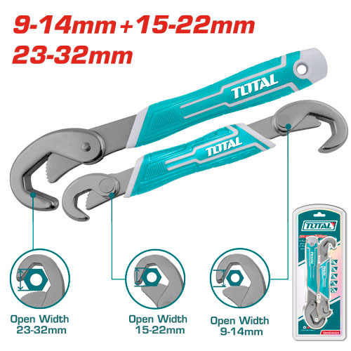 Total TBWS09328 طقم مفتاح سحري قطعتين