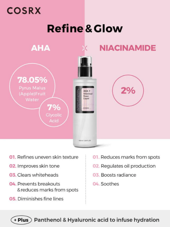 Cosrx, AHA 7 Whitehead Power Liquid (Glycolic acid)
