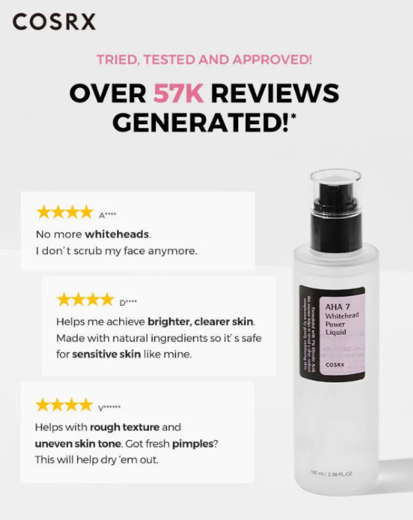 Cosrx, AHA 7 Whitehead Power Liquid (Glycolic acid)