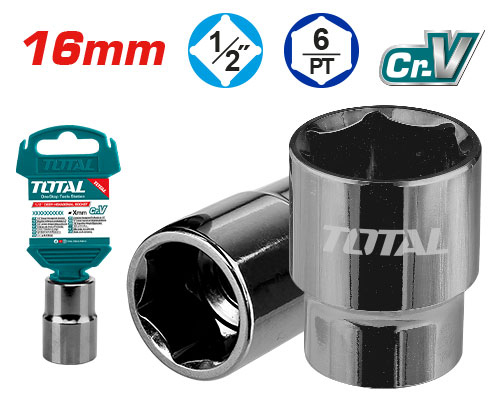 بوكس قصير 16 ملم 1/2" TOTAL THTST12161