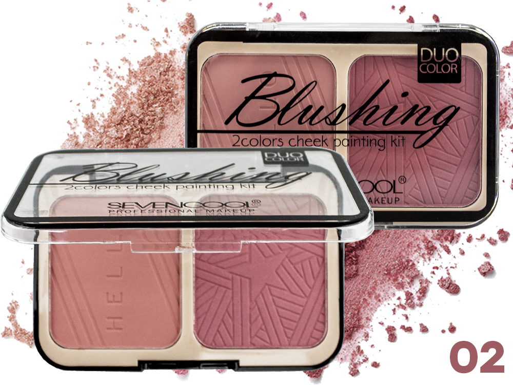 SEVEN COOL BLUSHING DUO COLOR بلشر