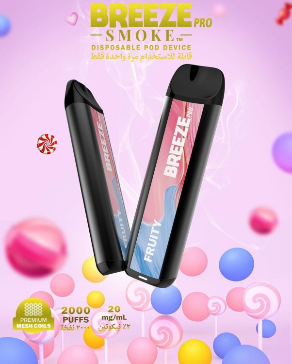 Breeze Pro Fruity 2000 Puffs Disposable Vape