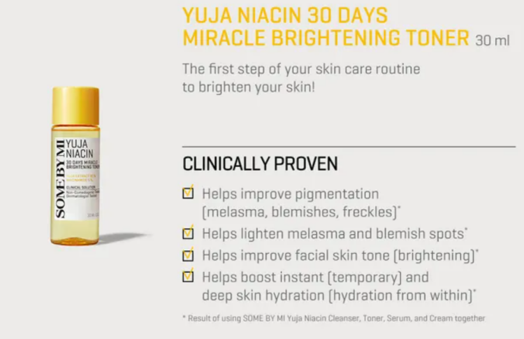 Some by mi, Yuja Niacin 30 Days Brightening Starter Kit