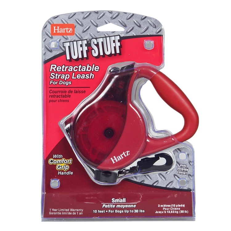 hartz retractable strap leash Small 