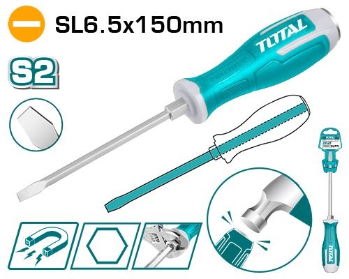 مفك عادي 6.5*125 TOTAL THGS61506