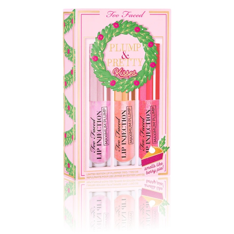 Plump & Pretty Kisses: Travel Size Lip Plumper Gloss Trio Set