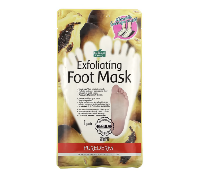 Purederm Exfoliating Foot Beauty Mask Regular 1 Pair