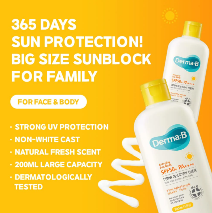 Derma:B, Everyday Sun Block SPF 50+ PA++++