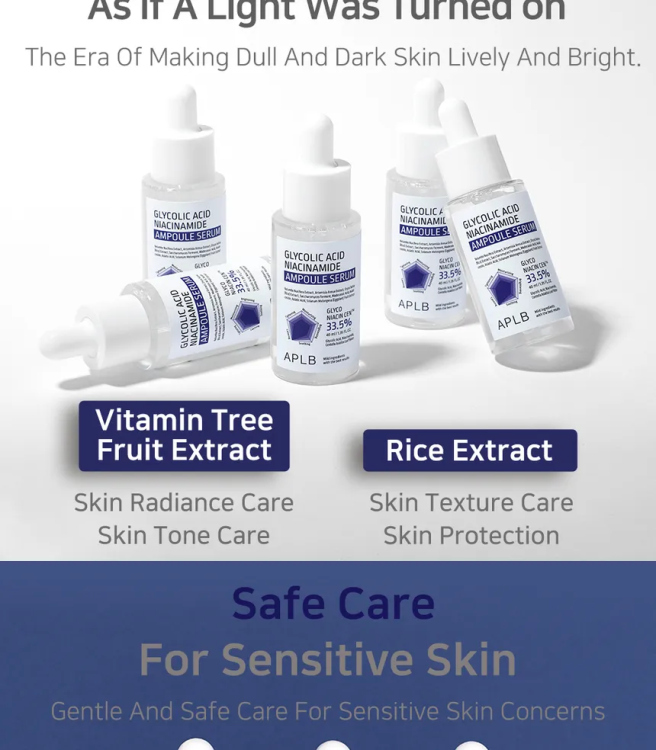 Aplb Glycolic Acid Niacinamide Serum سيروم نياسنميد وجلايكولك اسد 