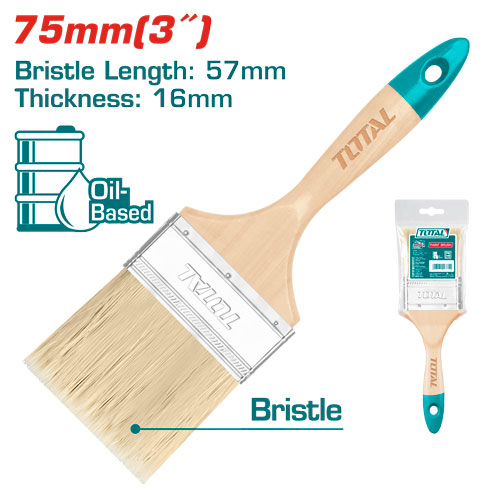  فرشاية دهان يد خشب TOTAL THT84031 Paint brush 3"