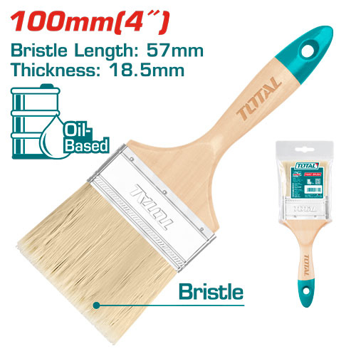 فرشاية دهان يد خشب TOTAL THT84041 Paint brush 4"